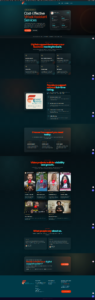 Website developer Philippines example for Finest Ideas VA agency website